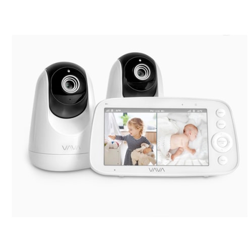 VAVA Split Screen Baby Monitor: Watch Two Rooms at Once
