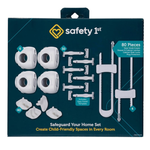 Safety 1st Home Safeguarding and Childproofing Set (80 Pcs), White