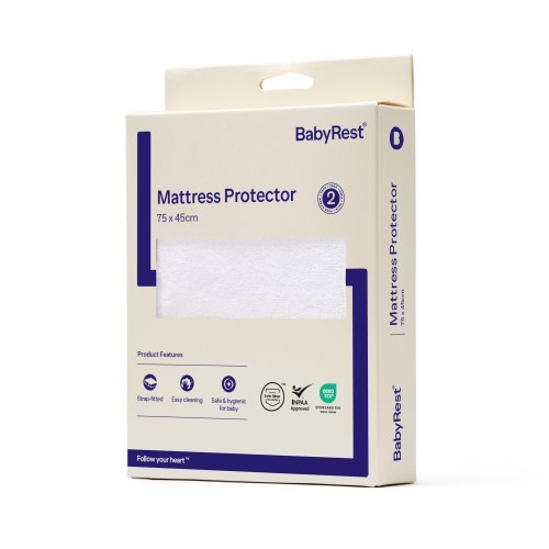 Babyrest Waterproof Bassinet Mattress Protector 2 Pack