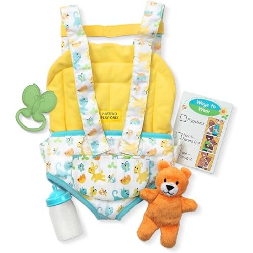 Melissa & Doug Mine to Love Carrier Pretend Play Set for Baby Dolls