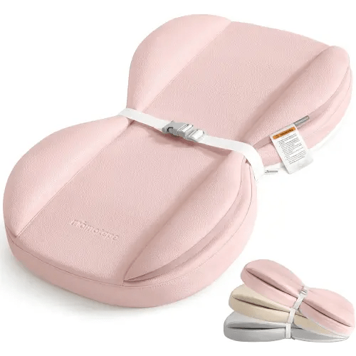 Mamatepe Leather Baby Changing Pad with Waterproof & Wipe-Clean for Dresser and Table, Lightweight and Portable - Memory Foam Cushion for Comfort, 28X16 Pink