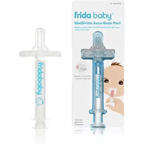 Medi Frida the Accu-Dose Pacifier Baby Medicine Dispenser by FridaBaby, 1 Count (Pack of 1) - MediFrida the Accu-Dose Pacifier