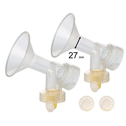 Maymom Breast Pump Accessories Compatible with Medela Pump in Style Pumps, Large Breastshields (27 mm (Large))