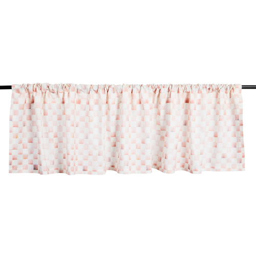 Rosy Check Cafe Valance