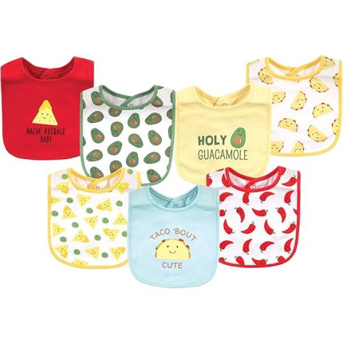 Hudson Baby Unisex BabyCotton Bibs