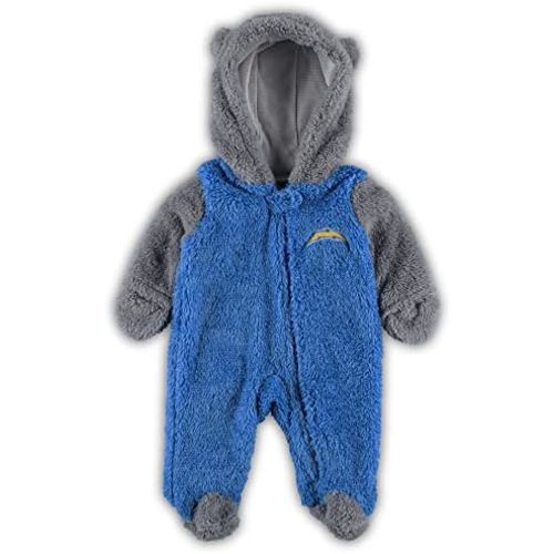 Outerstuff Newborn & Infant NFL Game Nap Teddy Fleece Bunting Full-Zip Sleeper