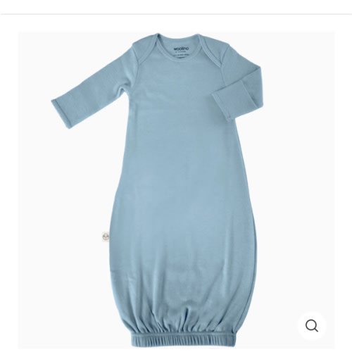 Merino Wool Baby Gown |Natural Merino Wool Baby Sleepwear – Woolino