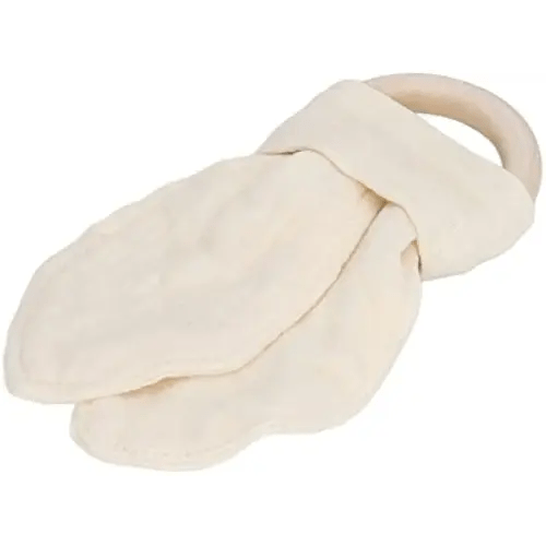 VBESTLIFE Wooden Ring Teether, for Babies Organic Maple Wood Sensory Toy Safe Chewing Gum Relief Newborn Gift