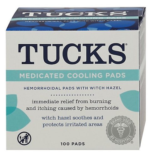 Tucks Cooling Pads Medicated Pads - 100 Count