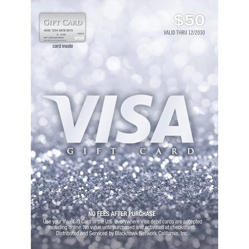 Visa $50 Gift Card (plus $4.95 Purchase Fee)