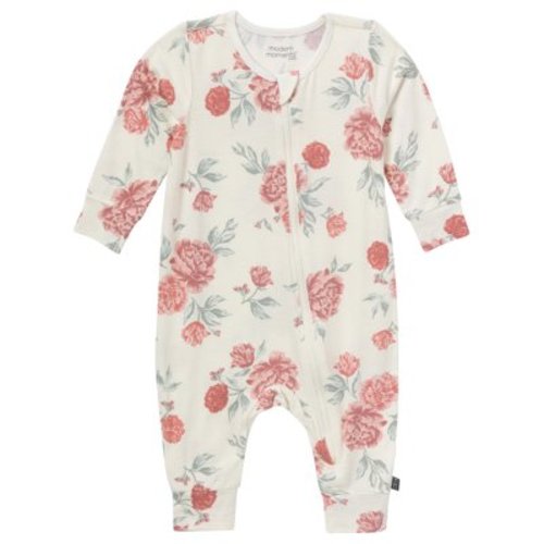 Modern Moments by Gerber Baby Neutral Super Soft Long Sleeve Coverall With Mitten Cuff, Sizes Newborn - 12 Months