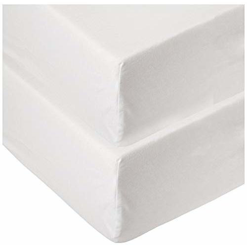 HonestBaby Baby 2-Pack Organic Cotton Fitted Crib Sheets