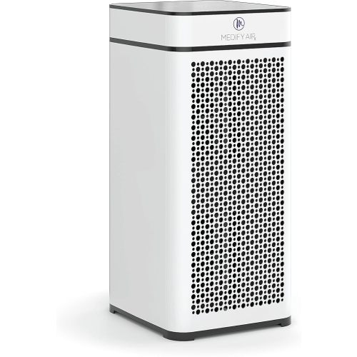 Medify MA-14 Air Purifier with True HEPA H13 Filter 428 ft² per Hour for Smoke, Odors, Pollen, Pets 99.9% Removal to 0.1 Microns White, 1-Pack