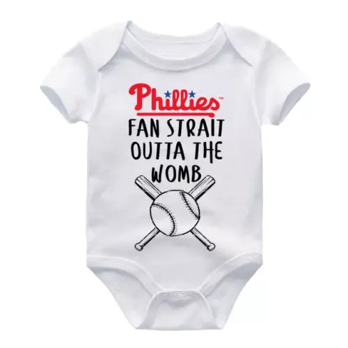 Baby Bodysuit BELLA CANVAS Newborn Phillies Baseball Bodysuit Kids Philadelphia Fan Infant Romper Philly