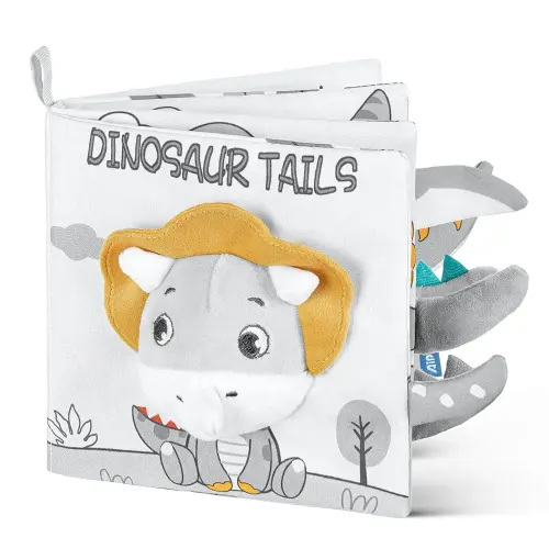 Soft Baby Books Toys, Newborn Crinkle Book, 3D Baby Crinkle Book, Baby Books Toys for Toddlers&Kids, Soft Baby Books Touch and Feel Crinkle for 0-6 Months Boys&Girls Gifts(Dinosaur)