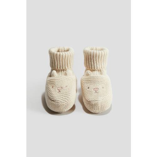 COTTON KNIT SLIPPER SOCKS