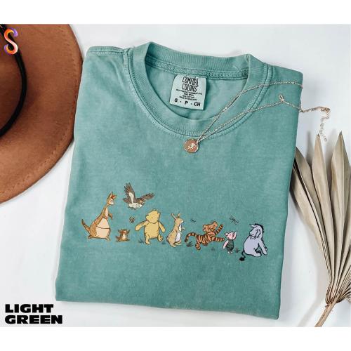 Comfort Colors Winnie The Pooh And Friends Shirt, Disney Pooh Shirt, Disneyland Shirt, Pooh Bear Shirt, Disney Shirt, Disney Trip Sweatshirt