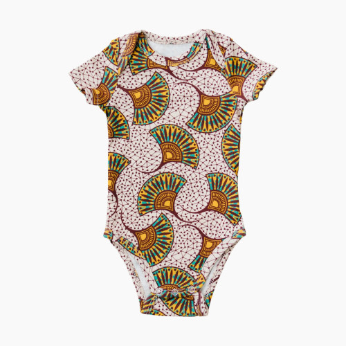 Ade + Ayo Short Sleeve Bodysuit - Aye, 0-3 M