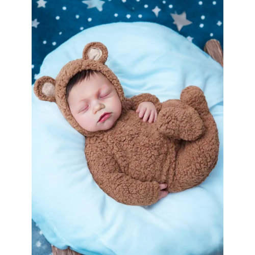 2 Piece Newborn Baby Plush Bear Costume