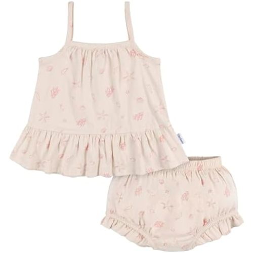 Gerber Baby Girls' Sleeveless Tunic Top and Diaper Cover Set