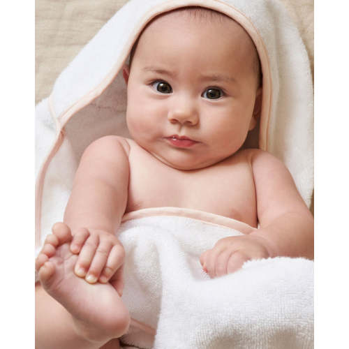 The Hooded Towel + 2 Washcloth Set  / Coconut / Grapefruit
