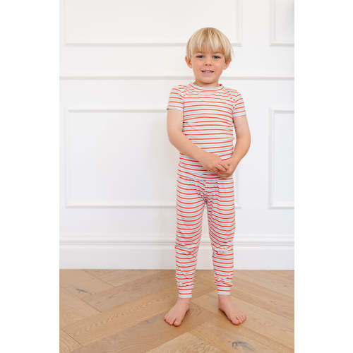 Short Sleeve PJ Set in Harbor Stripe, size 12-18 Months