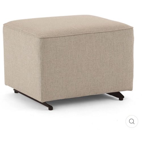 Best Chairs Gliding Ottoman with Piping