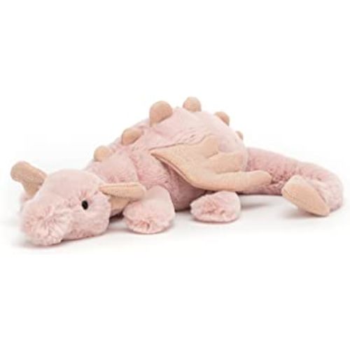 Jellycat Rose Dragon Stuffed Animal, Little 12 inches | Mythical Plush Toy | Classic Children's Gift