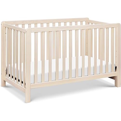Carter's by DaVinci Colby 4-in-1 Convertible Crib - GREENGUARD Gold Certified Convertible Baby Crib to Toddler Bed, Daybed, Full-Size Bed - Wooden Baby Bed w/Four Adjustable Heights - Washed Natural