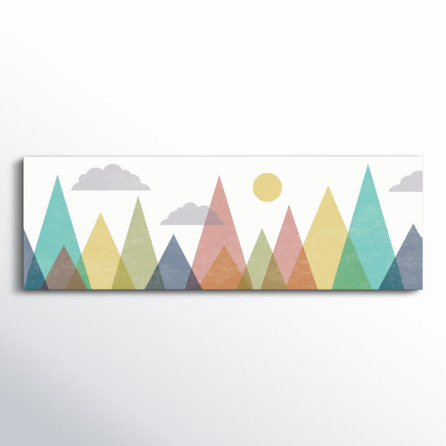 Viv + Rae™ Keithley 'Abstract Mountainscape' Canvas Art & Reviews | Wayfair
