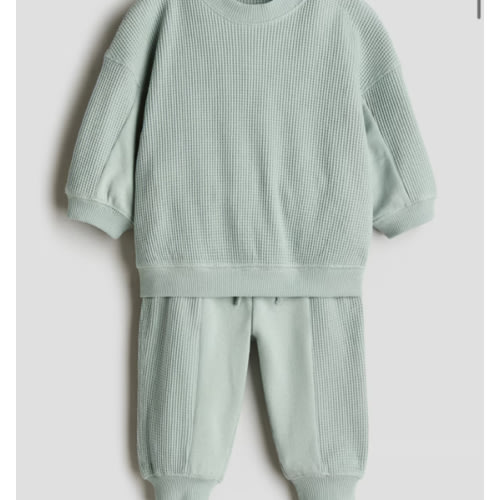 2-PIECE WAFFLED COTTON SET