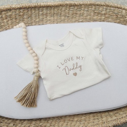 Embroidered I Love My Daddy ONESIES® Brand, Hello Daddy Onesies® Brand, Husband Pregnancy Announcement, Custom Onesie® Brand, Mom Dad 101 - Etsy