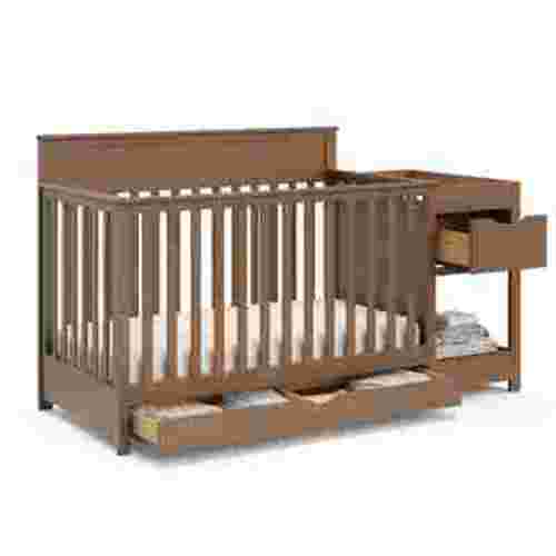 Graco Shiloh Convertible Baby Crib and Changer, Hazelnut