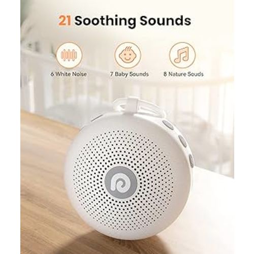 Amazon.com: Dreamegg White Noise Machine - Portable Sound Machine for Baby Adult, Features Powerful Battery, 21 Soothing Sound, Noise Canceling for Office & Sleeping, Sound Therapy for Home, Travel, Registry Gift : Health & Household