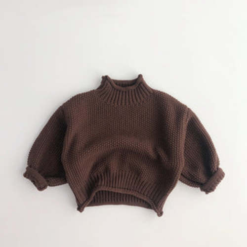 Solid High Neck Sweater | RYAN AND REMI