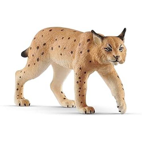 Schleich Wild Life, Realistic North American Forest Animal Toys for Kids, Lynx Toy Figurine, Ages 3+