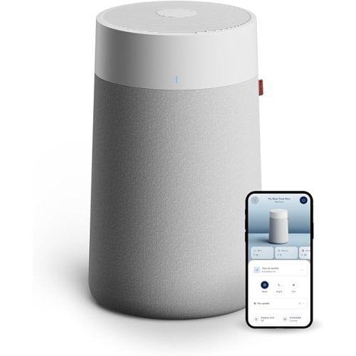 BLUEAIR Air Purifiers for Medium Rooms, Bedroom, Kitchen, Cleans 1,858 sqft in one hour, HEPASilent Smart Air Cleaner for Home, Pets, Allergies, Virus, Dust, Mold, Smoke - Blue Pure 311i Max