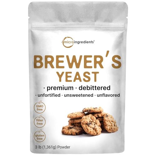 Brewers Yeast Powder for Lactation, 3lbs (90 Servings) | Debittered Brewers Yeast for Breastfeeding Support | Great for Lactation Cookies & Tea | Rich Vitamin B Complex & Protein Source | Non-GMO