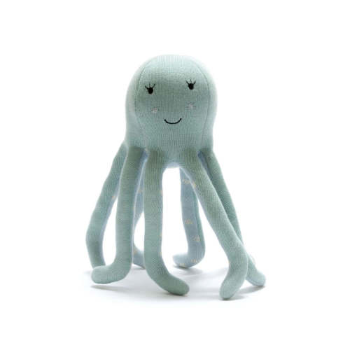 Organic Cotton Knitted Octopus
