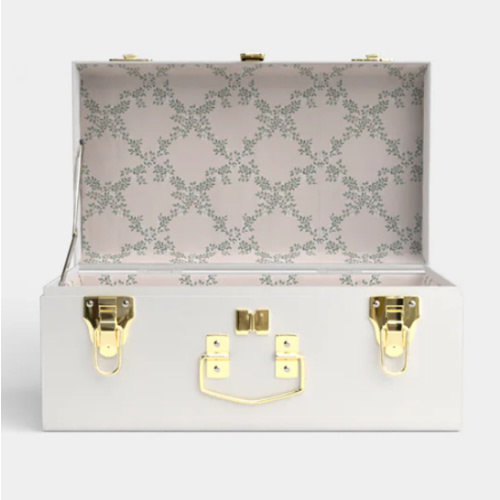 Mini Trunk - White / Ivy Trail | Petite Keep