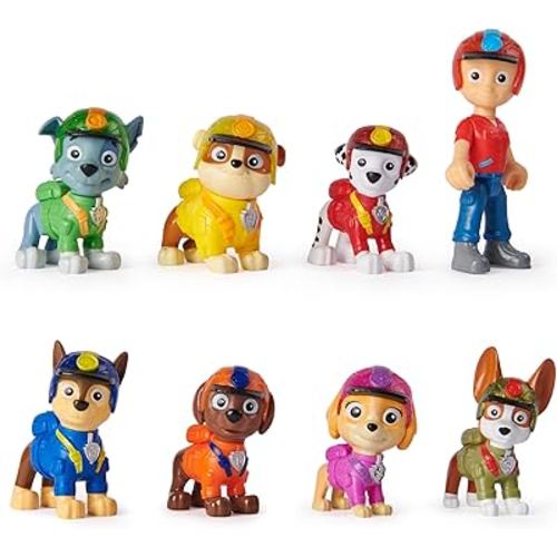 Paw Patrol: Jungle Pups Action Figures Gift Pack, with 8 Collectible Toy Figures, Kids Toys for Boys and Girls Ages 3 and Up