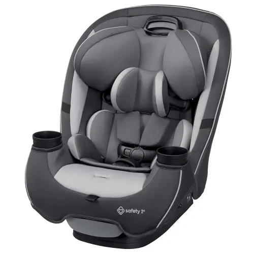 Safety 1st Grow and Go All-in-One Slim Convertible Car Seat, Rear Facing, 5-40 lbs, Forward Facing (30–65 lbs), High Back Booster Seat 40-100 pounds, Iron Frost