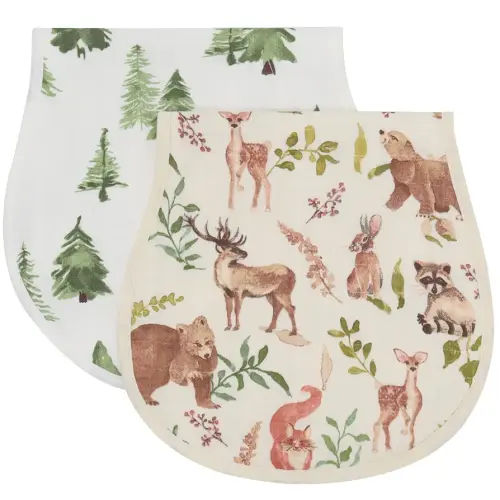 LifeTree Muslin Baby Burp Cloths Viscose from Bamboo Cotton 2 Pack 22'' by 10''