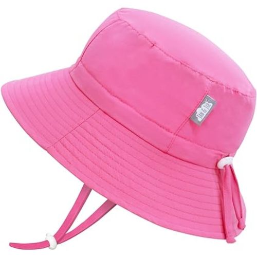JAN & JUL Grow-With-Me Aqua-Dry UV Bucket Sun-Hat for Girls