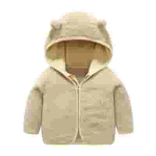 TAIAOJING Baby Girls' Hooded Jacket Toddler Boys Winter Windproof Warm Outerwear Windbreaker Coat 3-6 Months