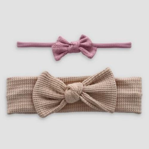 Carter's Just One You® Baby Girls' 2pk Headwraps - Brown/Pink 0-12M