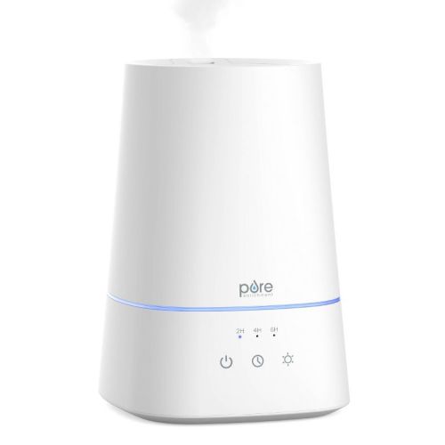 Pure Enrichment 3.7L Tank HUME Max Easy Top-Fill 3 Mist Settings Ultrasonic Cool Mist Humidifier White: Bedroom & Baby Use, Quiet Operation