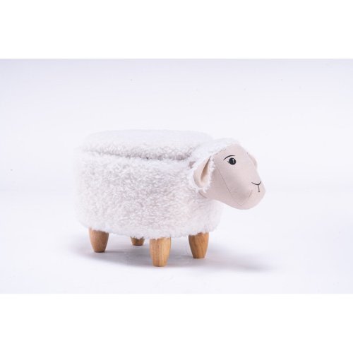Zoomie Kids Bough 14.17" Wide Sheep Storage Ottoman & Reviews | Wayfair