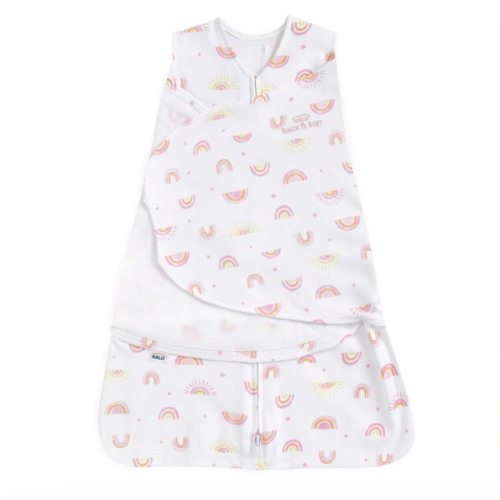 Sunshine Rainbows Cotton Newborn Swaddle | HALO