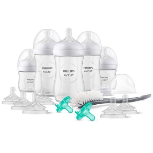 Phillips Avent Natural Baby Bottle With Natural Response Nipple Newborn Gift Set - 17pc